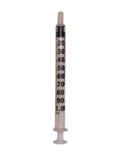 Syringe: 1cc Regular Tip