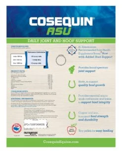 Cosequin ASU Joint & Hoof Pellets -Horse Care Supplies Store Cosequin Joint Hoof Pellets media 3