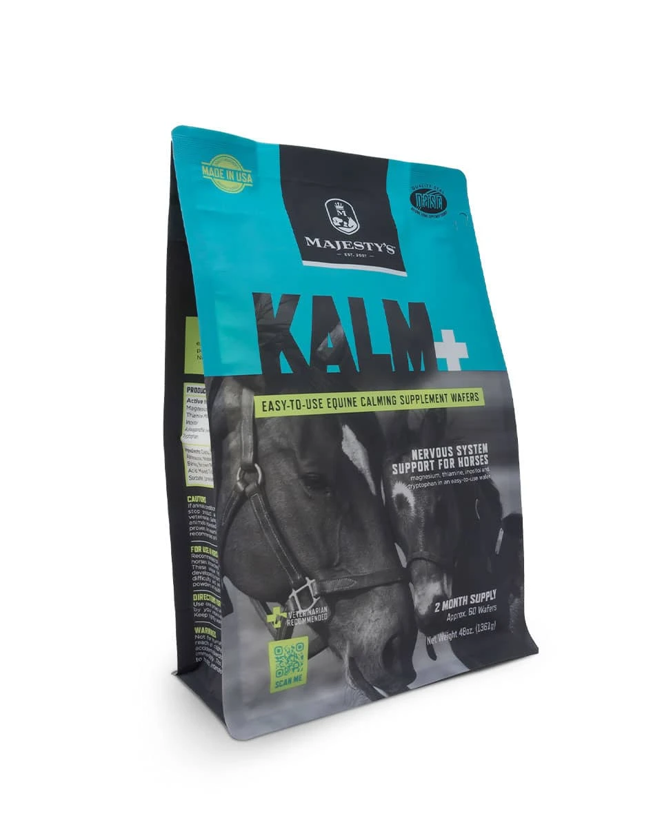 Majesty's Kalm+ Wafers Calming Supplement For Horses 1 Majesty's Kalm+ Wafers Calming Supplement For Horses