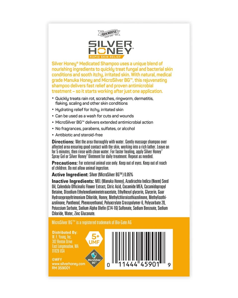Absorbine Silver Honey Medicated Shampoo 3 Absorbine Silver Honey Medicated Shampoo - Image 3
